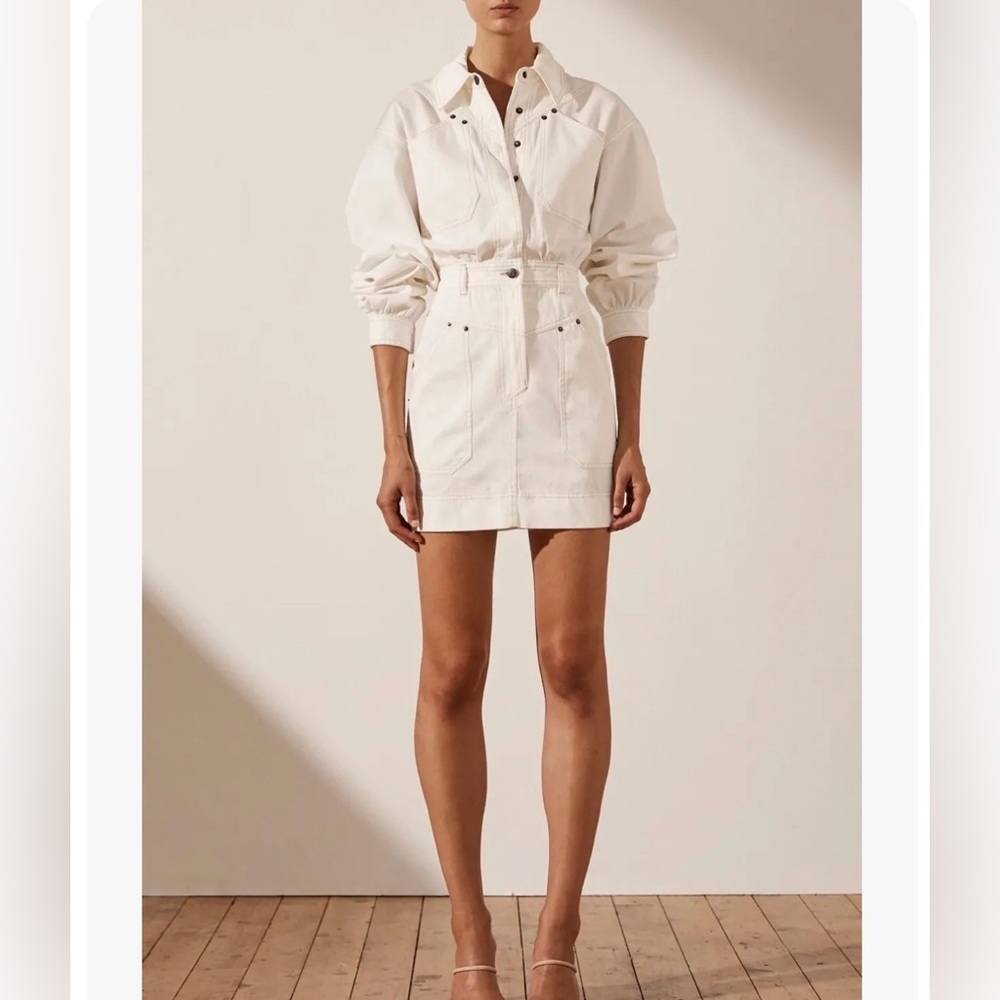 SHONA JOY CHIARA UTILITY MINI DRESS US 6 / AUS 10